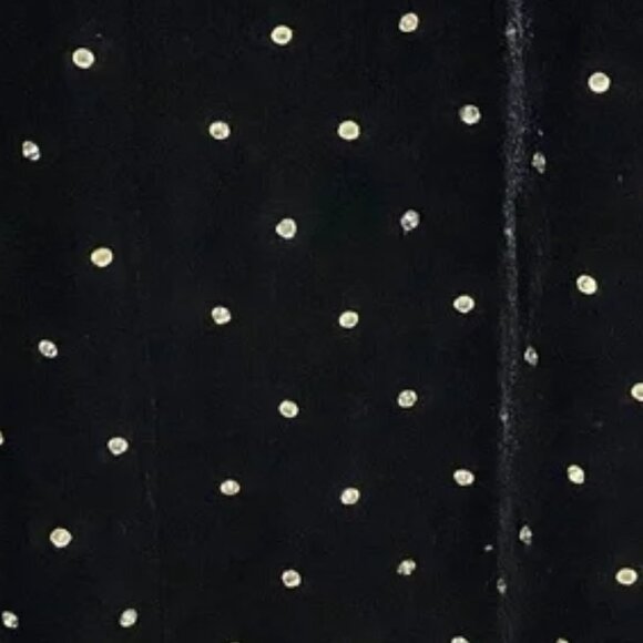 Rebecca Minkoff Black Gwen Rhinestone Studded Velvet Dress Size 2 NWT - Picture 8 of 8